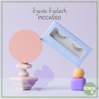 Ten varieties of PICCASSO Eyeme Fale Eyelashes, each 1g, presented in an array of styles for versatile eye enhancement.