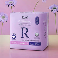 Rael Organic Cotton Cover Wearable Overnight Pads 8pcs x 3 Packs (Large)