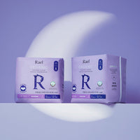 Rael Organic Cotton Cover Wearable Overnight Pads 8pcs x 3 Packs (Large)
