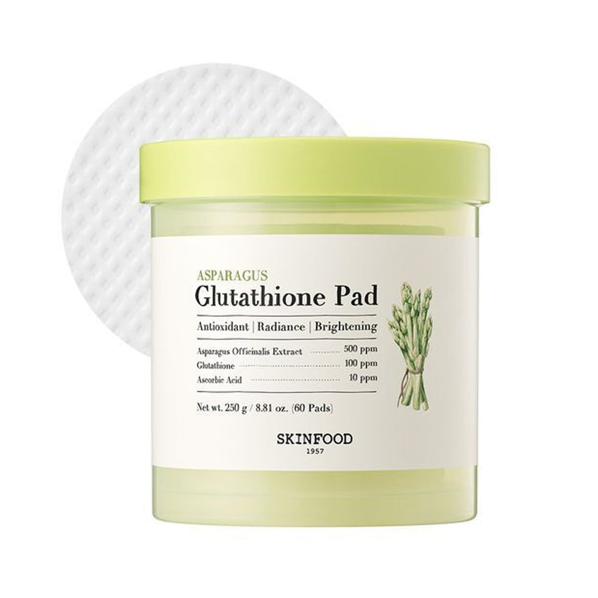 SKINFOOD Asparagus Glutathione Pads 60 sheets