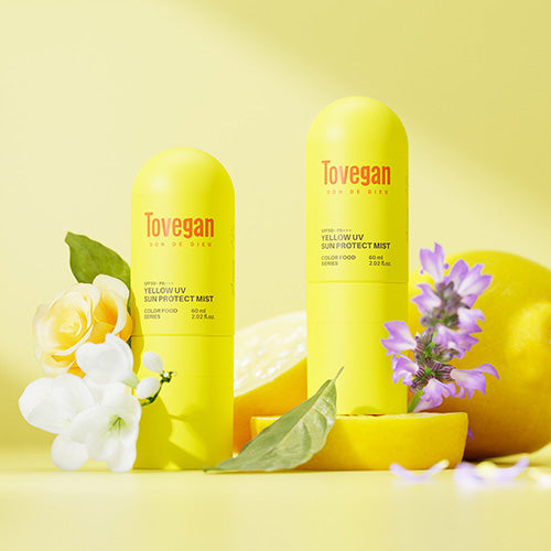 Tovegan Colorfood Series Yellow UV Sun Protect Mist SPF50+ PA+++ 60ml