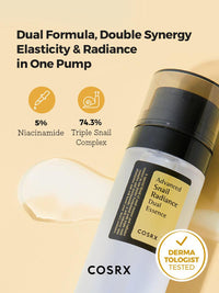 COSRX Advanced Snail Radiance Dual Essence 80ml - DODOSKIN