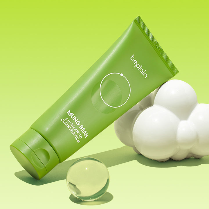 beplain Mung Bean pH-Balanced Cleansing Foam 80ml/160ml