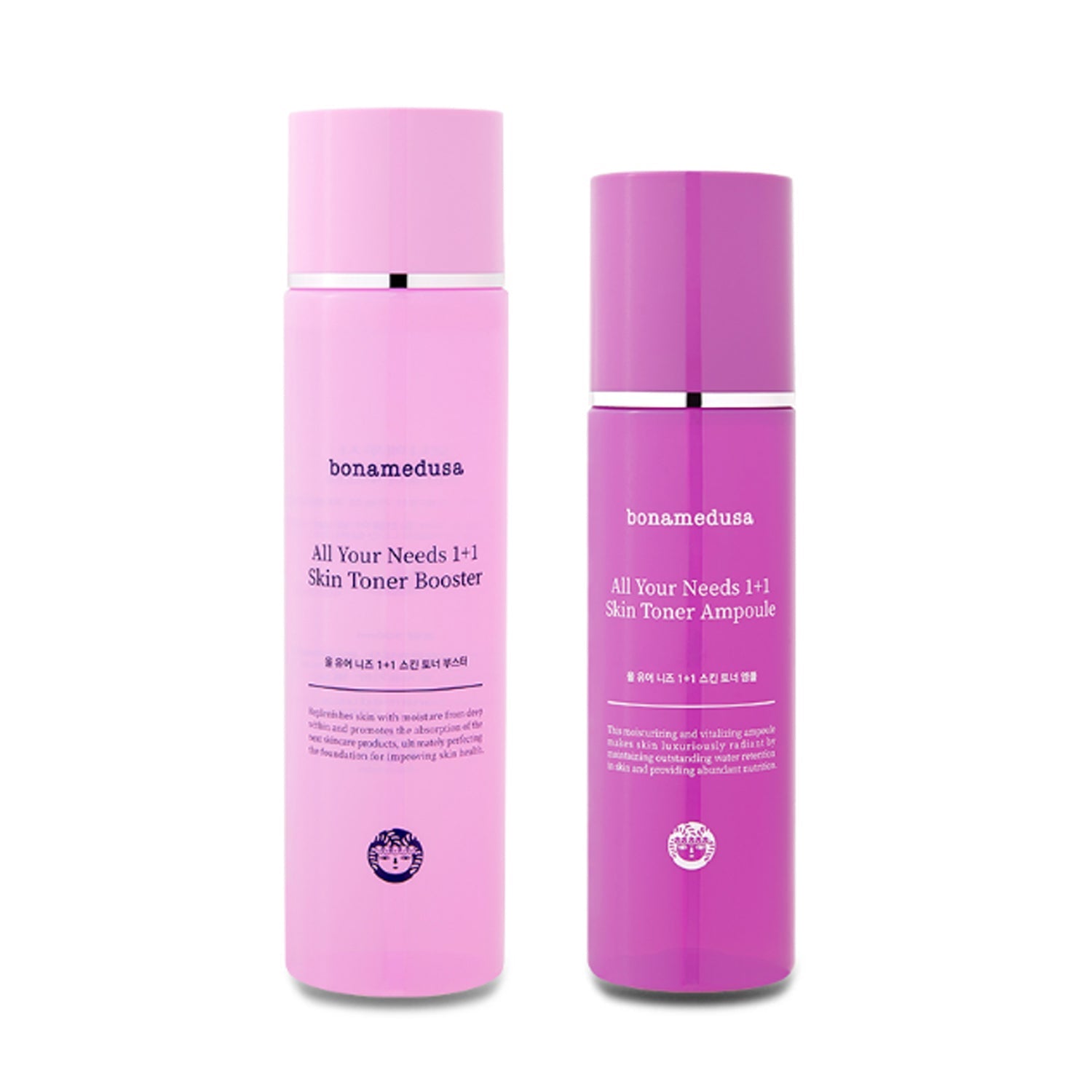 bonamedusa All Your Needs 1+1 Skin Toner Booster & Ampoule Set