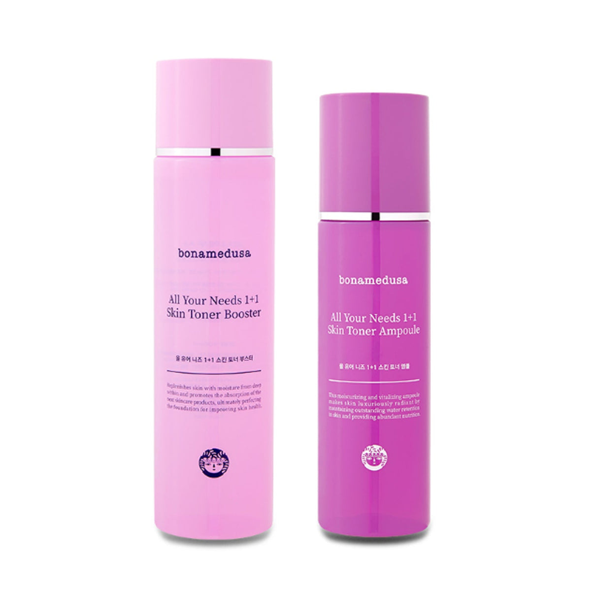 bonamedusa All Your Needs 1+1 Skin Toner Booster & Ampoule Set