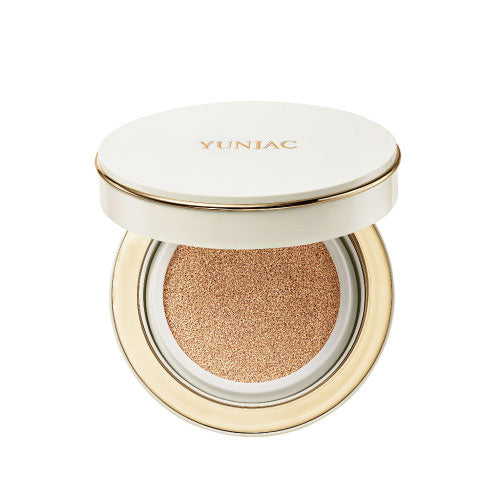 YUNJAC Long Wear Porcelain Cushion Foundation SPF50+ PA++++ 15g (+Refill 15g)