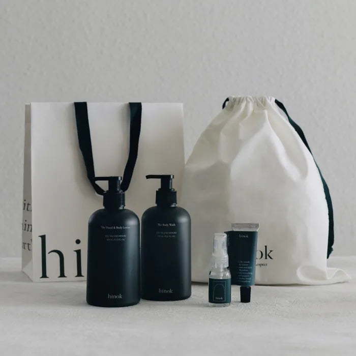 hinok [New Year Gift Wrapped] Body Care Set - Jeju Hinoki Cypress Body Wash & Lotion