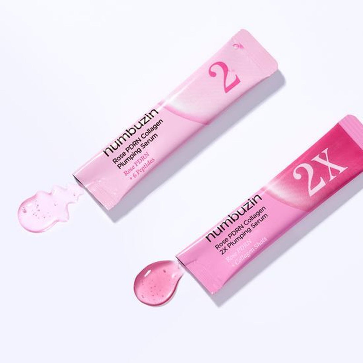 numbuzin No.2 Rose PDRN Collagen Plumping Serum Mini Duo 10ml (Mild 1ml × 5ea + Intensive 1ml × 5ea)