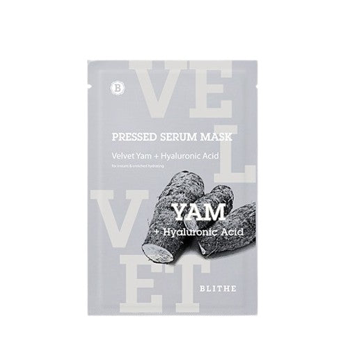 BLITHE Pressed Serum Mask Velvet Yam + Hyaluronic Acid 22g (1ea) - Dodoskin