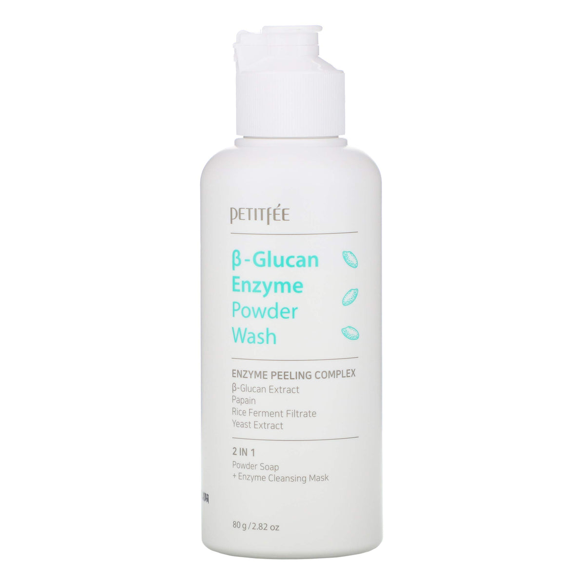 Petitfee β-Glucan Enzyme Powder Wash 80g - Dodoskin