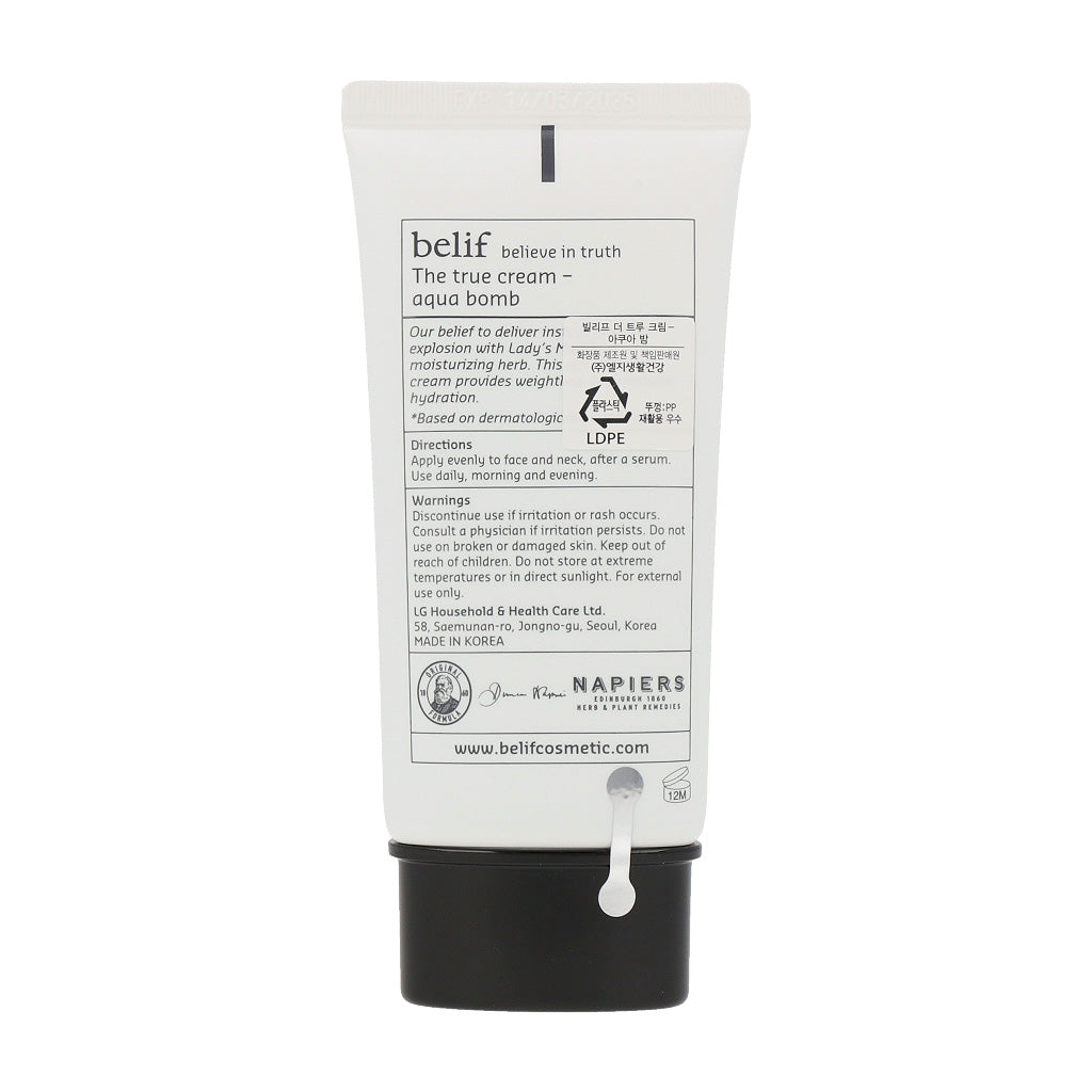belif The True Cream Aqua Bomb 75ml - Dodoskin