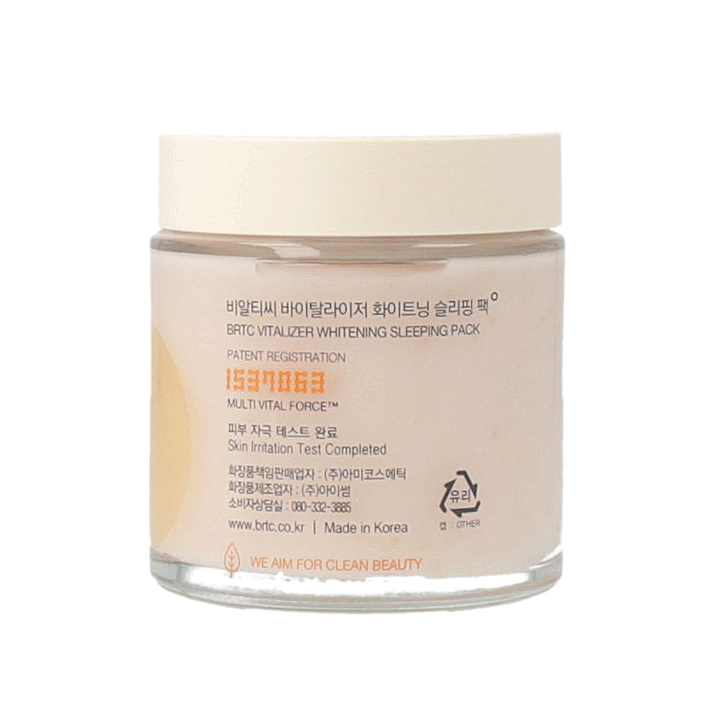 BRTC Vitalizer Whitening Sleeping Pack 100ml - Dodoskin