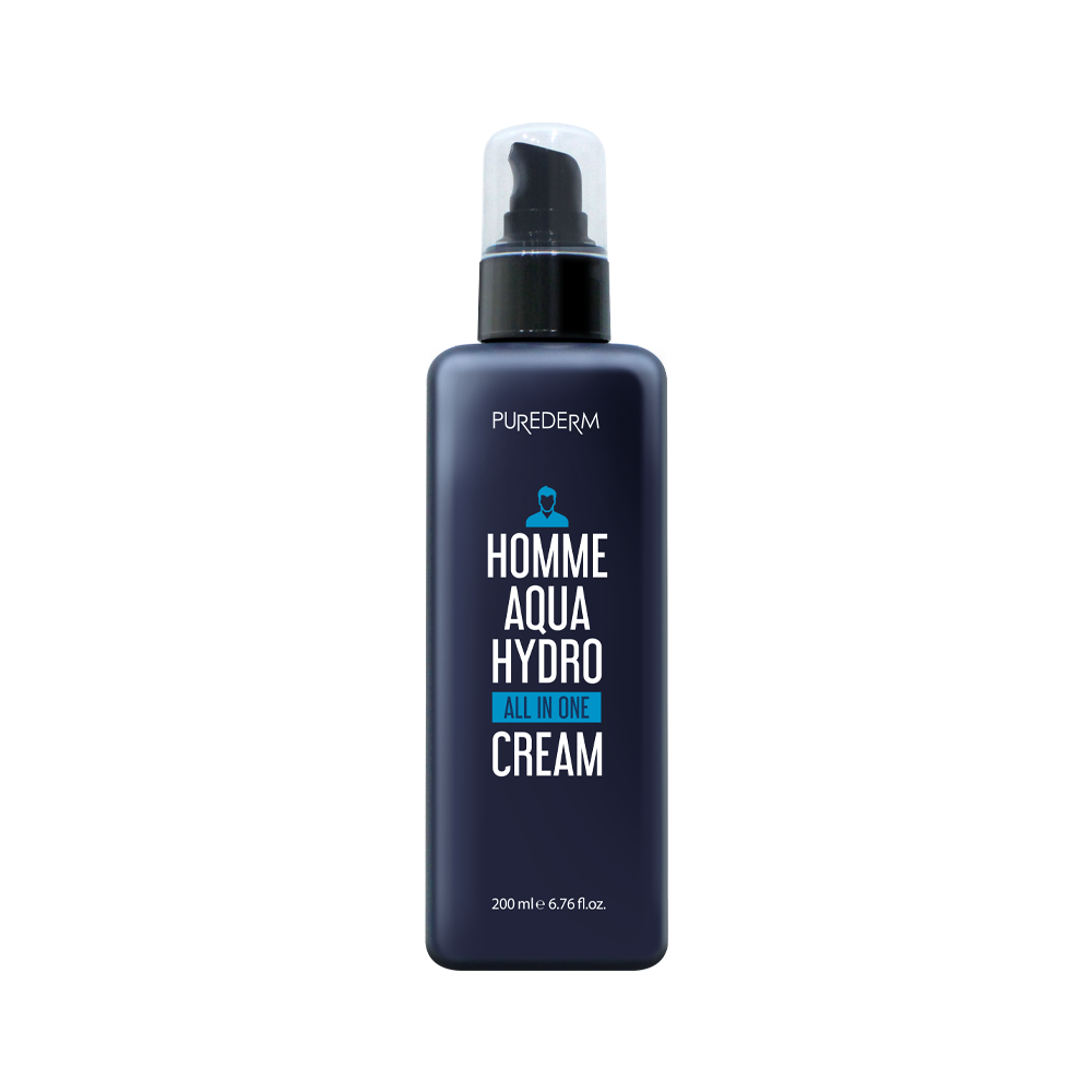 PRRETI [Purederm] Homme Aqua Hydro All-in-One Cream 200ml (2 Pieces)