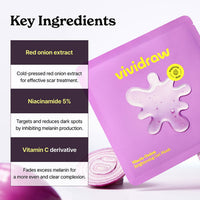 vividraw Niacin Onion Brightening Gel Mask 4ea
